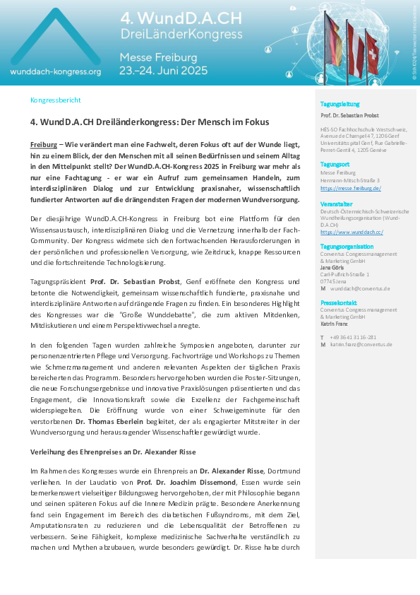 Rückblick 4. WundD.A.CH